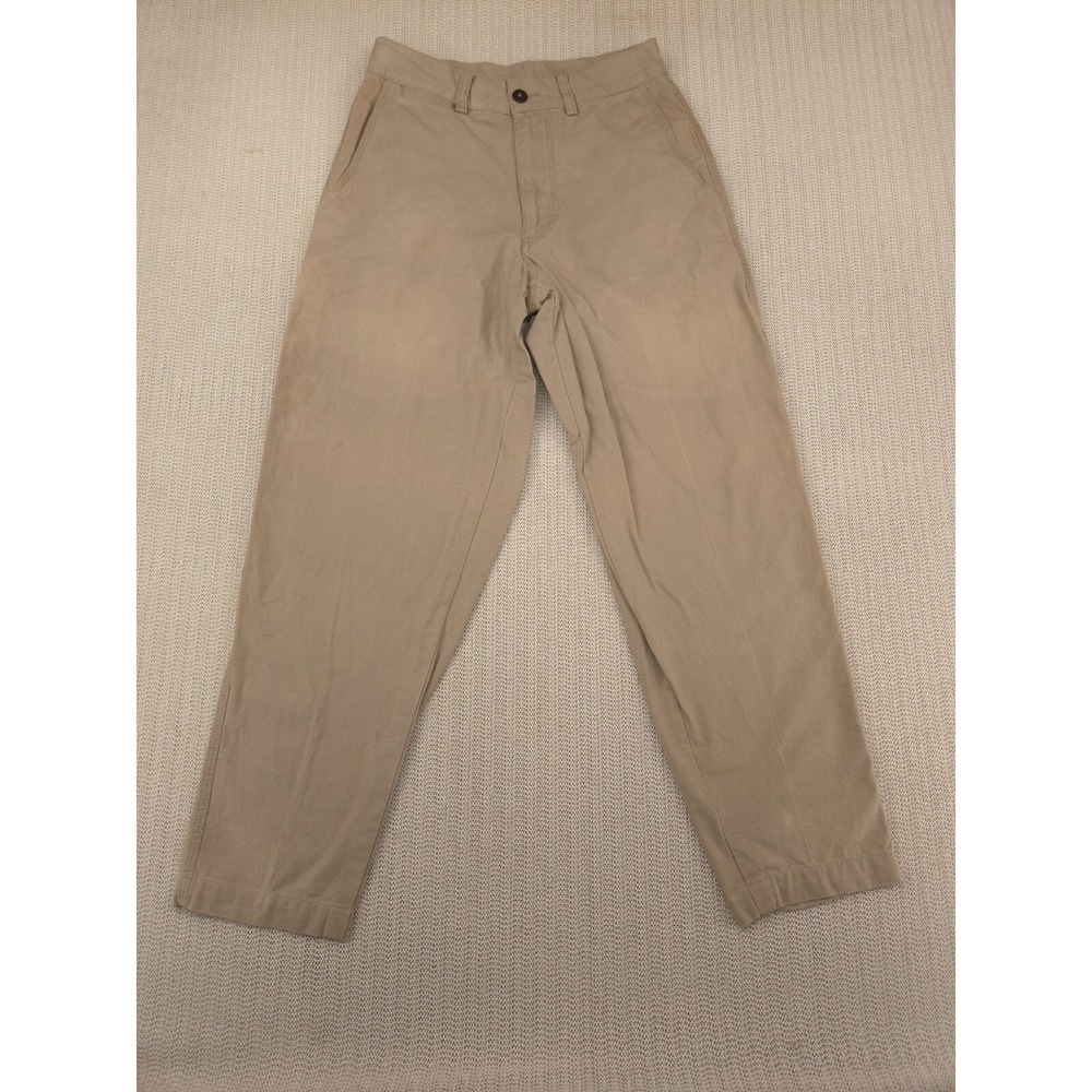 Patagonia Pants Men 30x27 Beige Flat Front Chino Relaxed Fit Cotton Twill Canvas